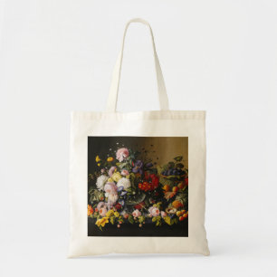 Bolso De Tela Flores y frutas antiguas de vida