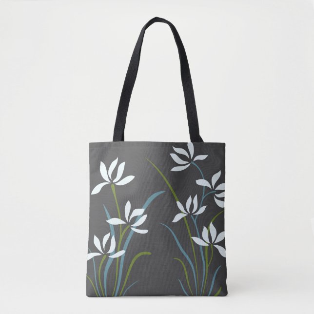 Bolso De Tela Flores y hierbas (Anverso)