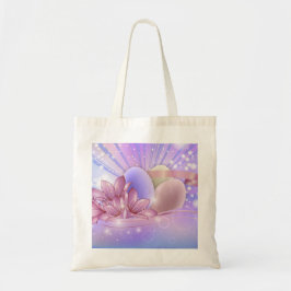 Bolso De Tela Flores y huevos de Pascua