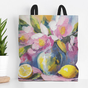 Bolso De Tela Flores y leones vida moderna