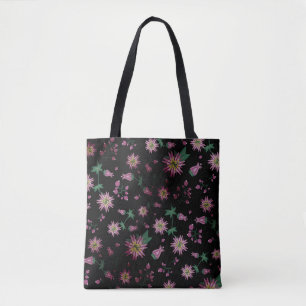 Bolso De Tela Flores y niebla de bayas