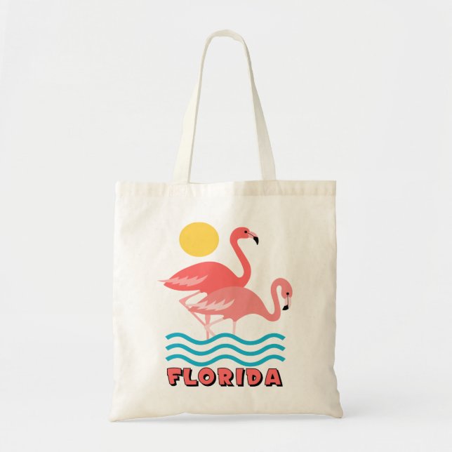 Bolso De Tela Florida (Frente)
