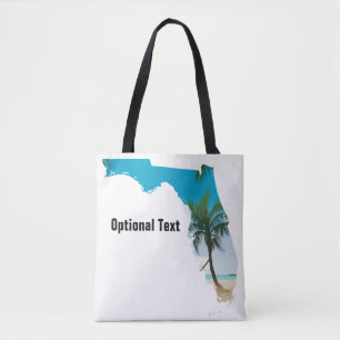 Bolso De Tela FLORIDA Beach Ocean Palm Tree relleno