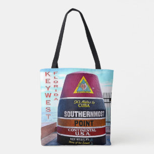 Bolso De Tela Florida - Key West - Boya de punta más al sur -