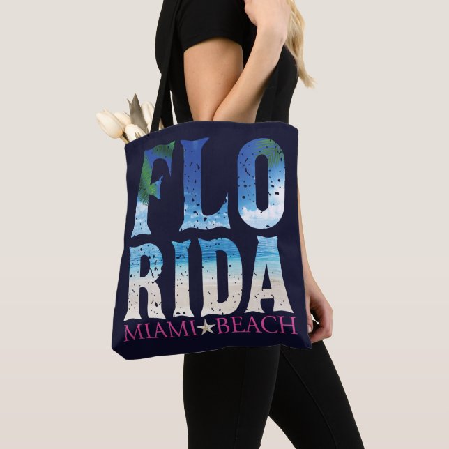 Bolso De Tela Florida, Miami Beach (Detalle)