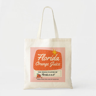 Bolso De Tela Florida Orange Juice Tote