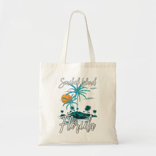 Bolso De Tela Florida Sanibel Islan (Frente)