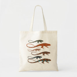 Bolso De Tela Florillas Lizards