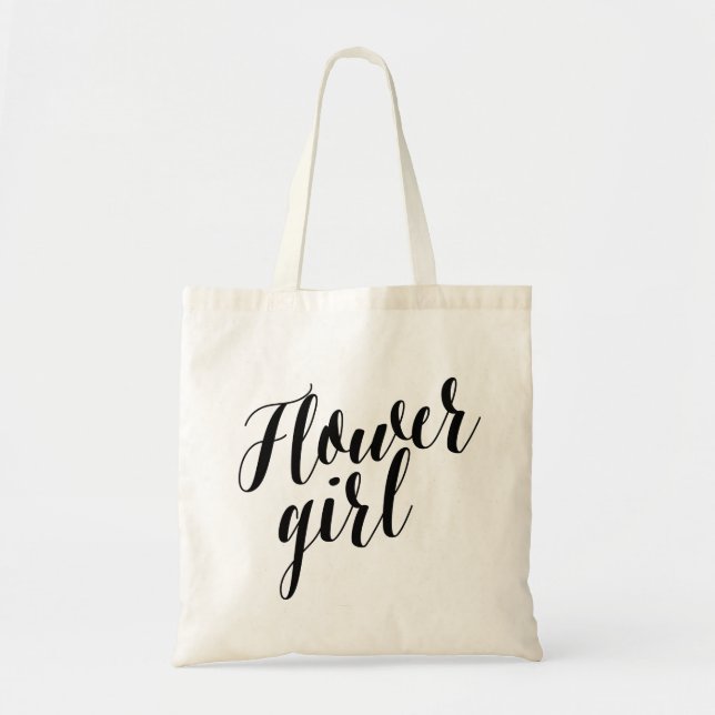 Bolso De Tela Florista del tote el | de la escritura (Frente)