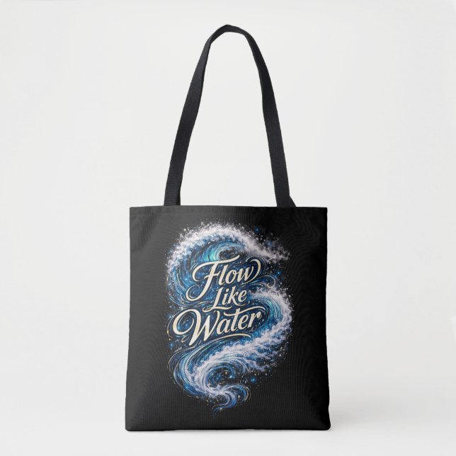 Bolso De Tela Flow Like Water (Anverso)