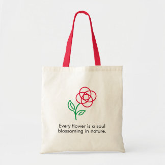 Bolso De Tela Flower