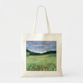 Bolso De Tela Flower Field Landscape 