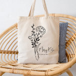 Bolso De Tela Flower Flower enero Boho mes de nacimiento persona<br><div class="desc">Un hermoso y moderno ramo botánico de clavel que representa el mes de nacimiento de enero. El regalo ideal para que tu persona favorita sepa cuánto te importa. Perfecto para todas las ocasiones, incluyendo cumpleaños, mejores amigos, Día de la Madre, regalo de la dama de honor, nueva madre, y mucho...</div>