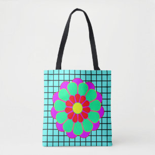 Bolso De Tela Flower Flower Power Bloom I + tu trasero. y idea