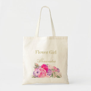 Bolso De Tela Flower Girl Bridesmaid Floral Personal