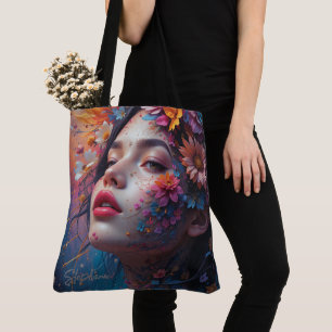 Bolso De Tela Flower Girl Fantasy