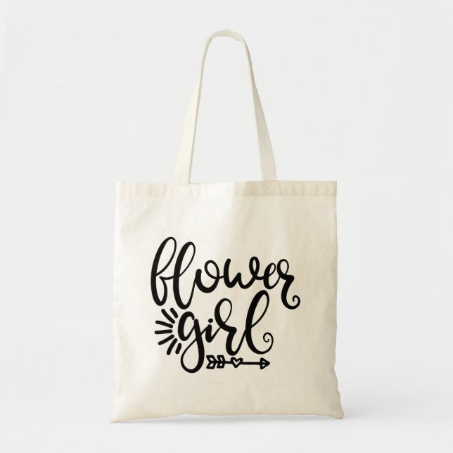 Bolso De Tela Flower Girl Guay Boda (Frente)