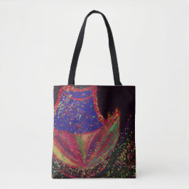 Bolso De Tela Flower Wearing a Hat Medium Tote Bag