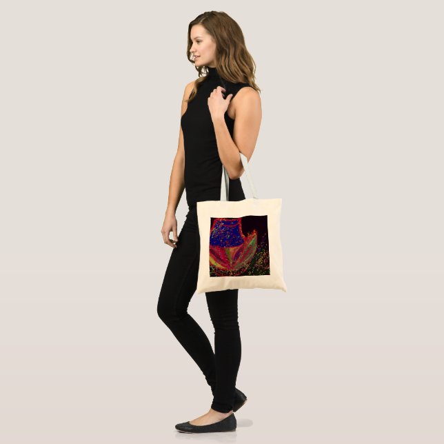 Bolso De Tela Flower Wearing a Hat Tote Bag (Anverso (modelo))