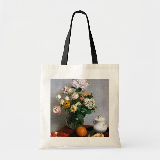 Bolso De Tela Flowers and Fruit, Henri Fantin-Latour (Frente)
