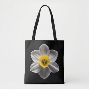 Bolso De Tela Flowers   White Daffodil Flower