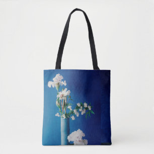 Bolso De Tela Flowers White Iris in Vase