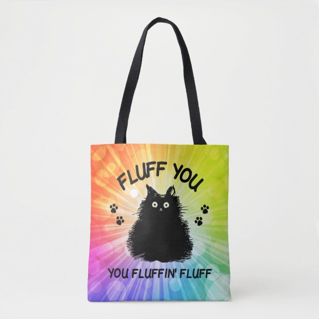 Bolso De Tela Fluff You Fluffin Fluff Kitty Cat (Anverso)