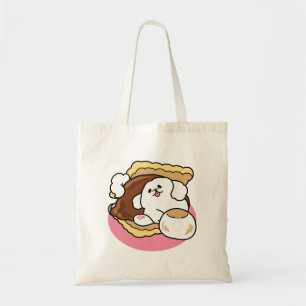 Bolso De Tela Fluffier Tha S’more - Perro y bollo de postre