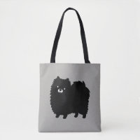 Fluffy Black Pomeranian | Perro de dibujos animado