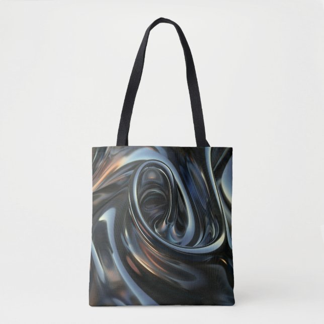 Bolso De Tela Fluid Metallic Swirl (Anverso)