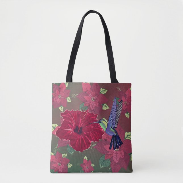 Bolso De Tela Flujo de Hummingbird (Anverso)