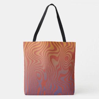 Bolso De Tela Flujo de Sueño l Patrón Abstracto Trippy - No. 01