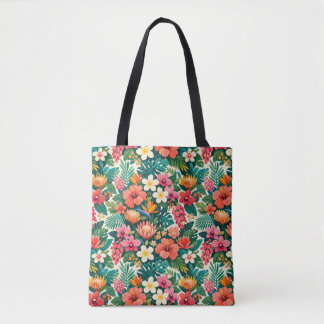 Bolso De Tela Flujo Salvaje Exótico Tropical