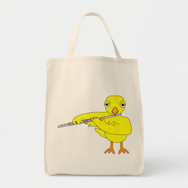 Bolso De Tela Flute Chick (Frente)