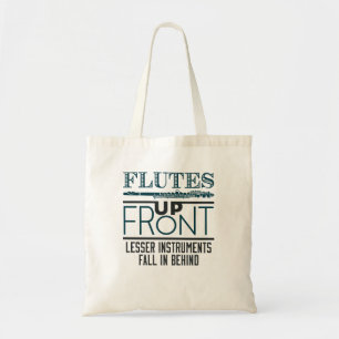 Bolso De Tela Fluye hacia arriba la banda de marchas de flauta d