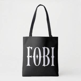 Bolso De Tela FOBI Miedo a ser incluido humor negro gótico