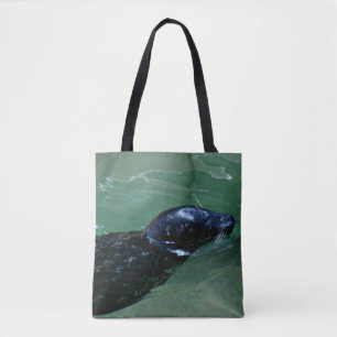 Bolso De Tela Foca deslizándose a través de aguas tranquilas