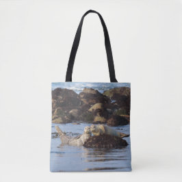 Bolso De Tela Focas del puerto posando