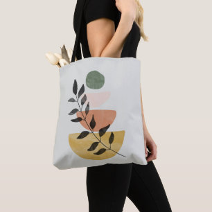 Bolso De Tela Foliage De Balance De Zen Boho En Círculos Botánic