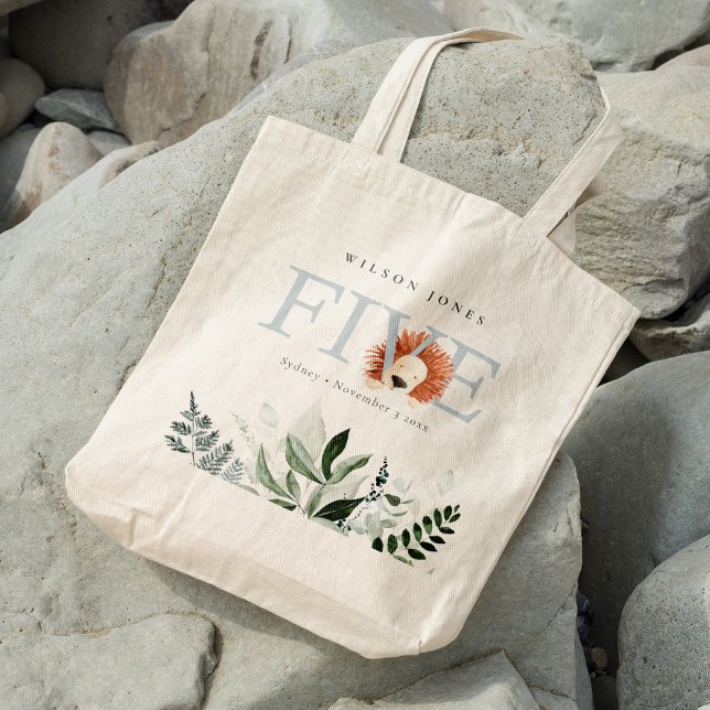 Bolso De Tela Foliage de León Cute Boho Quinta Fiesta de Cumplea (Subido por el creador)