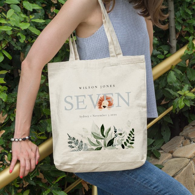 Bolso De Tela Foliage de León Cute Boho Séptima Fiesta de Cumple (Subido por el creador)