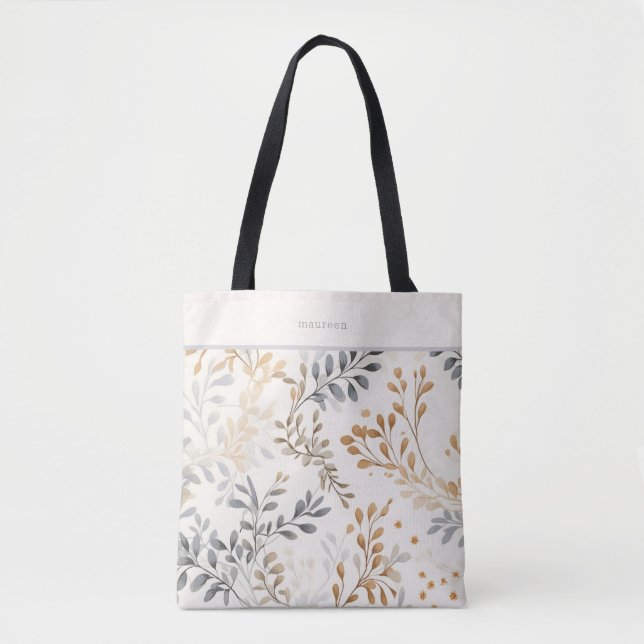 Bolso De Tela Foliage de otoño moderno (Anverso)