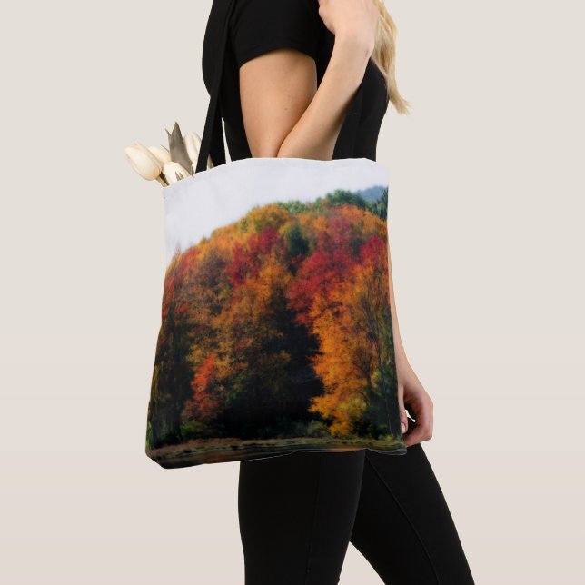 Bolso De Tela Foliage de otoño por estanque (Detalle)