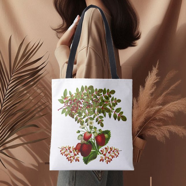 Bolso De Tela Foliage otoñal deja vegetación dulce de Berry (Fall Foliage Autumn Leaves Berry Sweet Greenery Tote Bag)