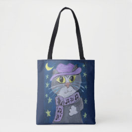 Bolso De Tela Folk Art Jazz cat