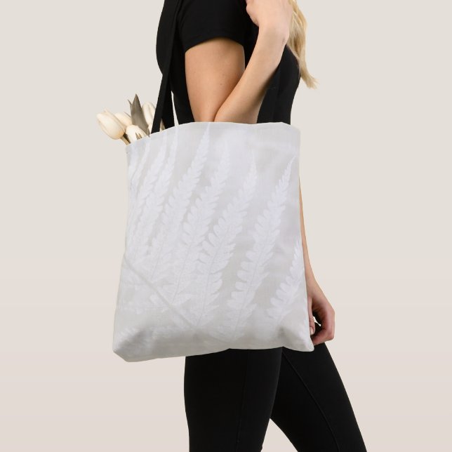 Bolso De Tela Follaje Botánico Cloud Dancer (Detalle)