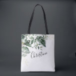 Bolso De Tela Follaje botánico moderno de Verdor Regalos de la d<br><div class="desc">Follaje moderno de vegetación botánica Bridesmaid regalos Tote Bag</div>