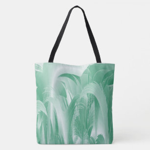Bolso De Tela Follaje de la verde menta