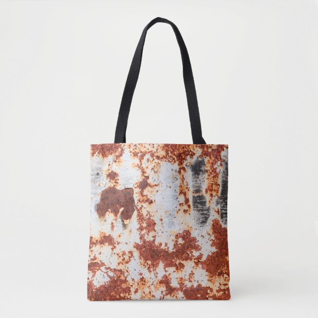 Bolso De Tela fondo abstracto de textura de grunge rust (Anverso)