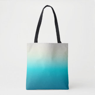 Bolso De Tela Fondo abstracto degradado azul acuático con ombre